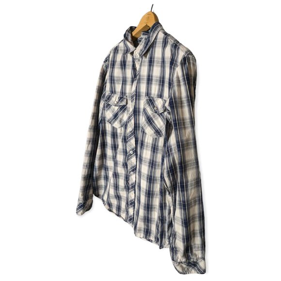 Chals Long Sleeved Button Down Plaid Shirt Size XXL - Picture 6 of 13